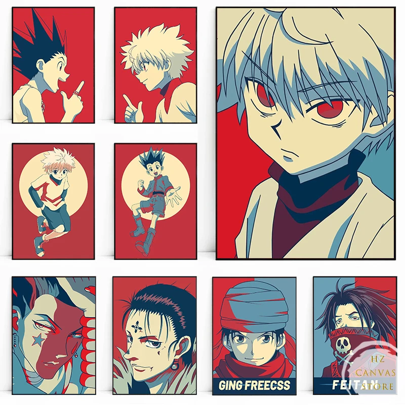 Quadro decorativo ging freecss hunter x hunter