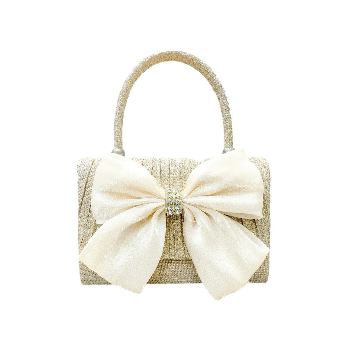 cross-border hot style retro diamond bow handbag Celebrity Dinner Daily Metal Chain Shoulder Crossbody Bag