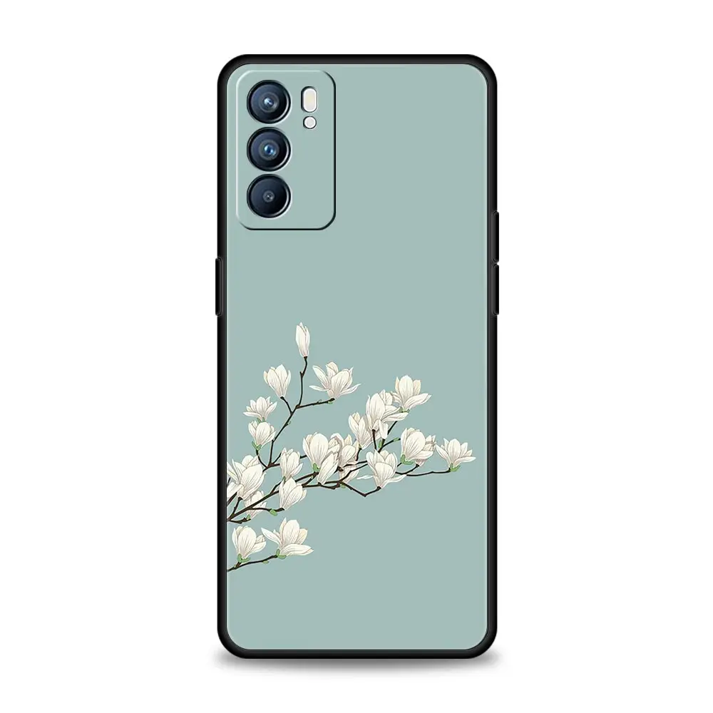 Floral Design Phone Case with Enhanced Protection