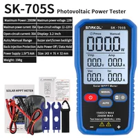 SNAKOL SK-705S 2000W testeur de panneaux solaires compteur MPPT tension de Circuit ouvert et courant de court-circuit, avec rétro-éclairage et maintien des données 6