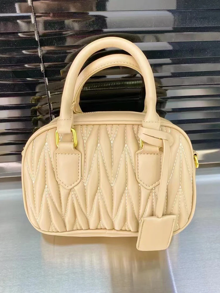 Luxury Brand Women's Shoulder Bag Handbags for Women Designer Crossbody Messenger Clutche Y2k Party New Pleated Embroidery