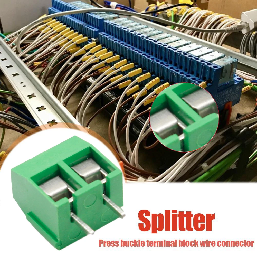 100Pcs PCB Mount Screw Terminal Block Connector Pitch 5.0mm KF301 Straight Pin 2P 3P Terminals Block Connector Assortment Kit