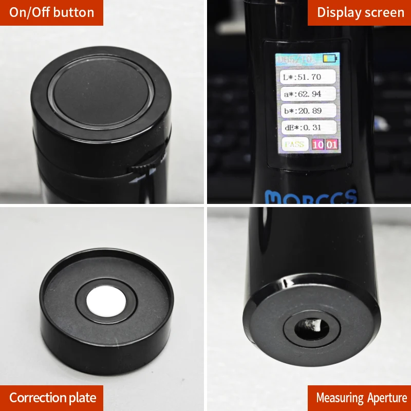 colorimeter spectrophotometer portable color analysis measure the color in fruits/Plastic/Food/Leather/Printing/Paint