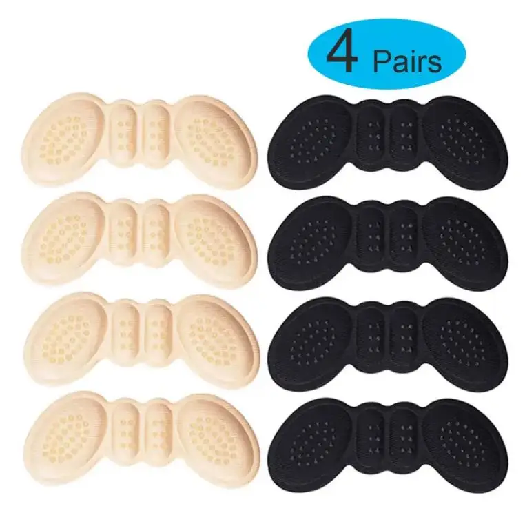 Shoe Insoles Heel Inserts Heel Protector Pads 8pcs Heel Insoles for Sports Shoes High Heel Inserts Pain Relief Anti-wear Cushion Pad Back Adhesive Shoe Pads Sponge Insole Pad