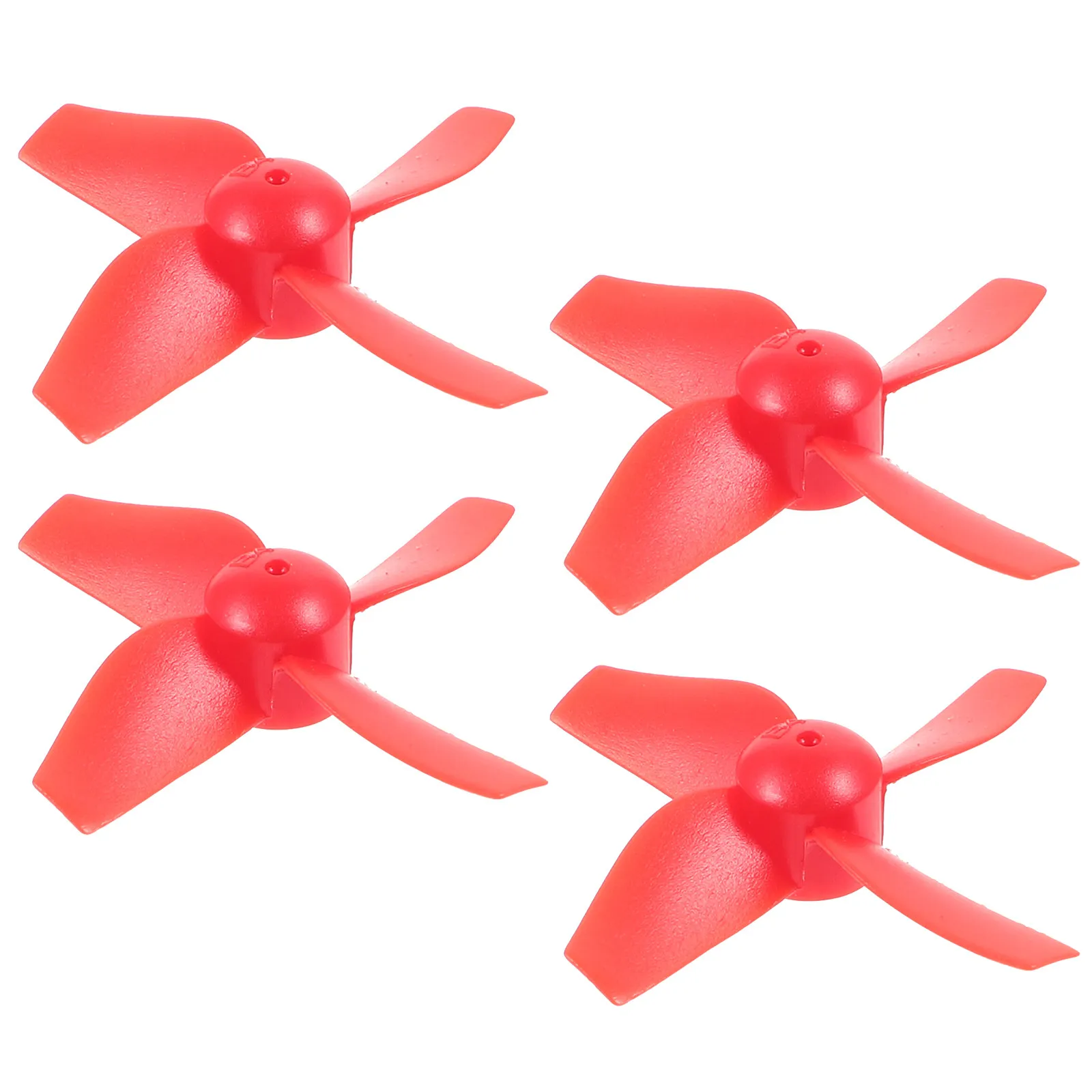 4pcs 미니 쿼드콥터 프로펠러 E010 H36 레드 블레이드 플라스틱 모터 원격 제어 비행기 액세서리 안정적인 비행 쿼드콥터