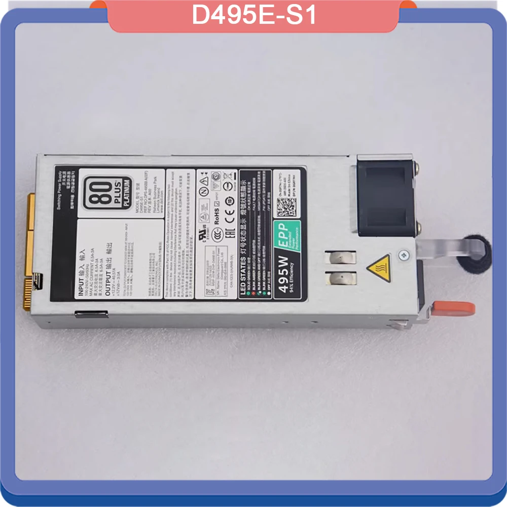 For DELL R630 R730 R830 495W Server Power Supply D495E S1 0TH1CT 05RHVV 0W8R3C