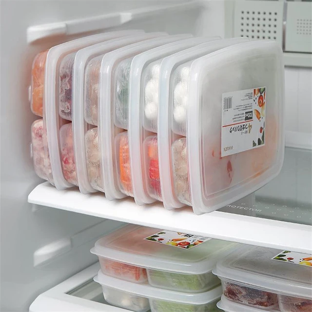 Refrigerator Sealed Fresh-Keeping Box Fruit Meat Freezing Organizer Cans  Kitchen Plastic Food Storage Case Container Lunch Box - AliExpress