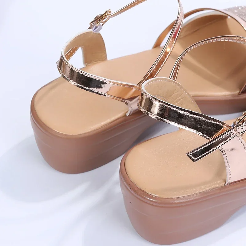 Gold Platform Wedges