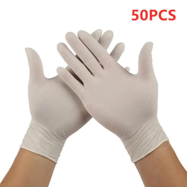 Pink Nitrile Disposable Gloves Vinyl 100 Pack Latex Powder Free Medical Exam Gloves Surgical