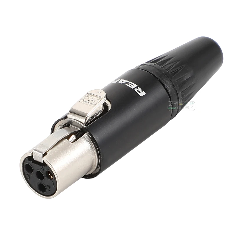 Neutriks Rean Cabo Conector Minúsculo Cabo Xlr Pole Mini Plug Bodypack sem Fio Fone de Ouvido Microfone Macho Fêmea Pole Rt4fc-b Rt4mc-b - Imagem 6