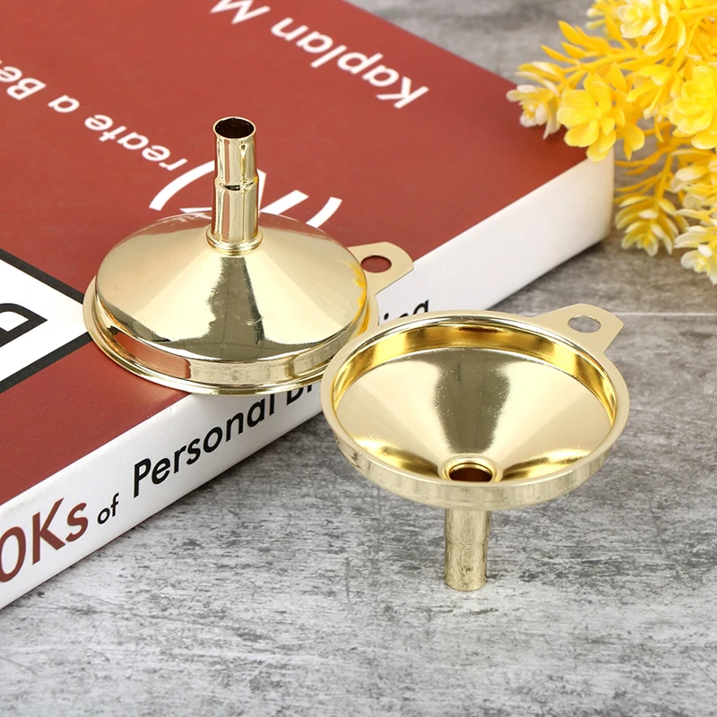1Pcs Stainless Steel Funnel Kitchen Oil Liquid Funnel Metal Funnel Filter Wide Mouth Funnel For Canning Kitchen Tools 7.3*4.3CM