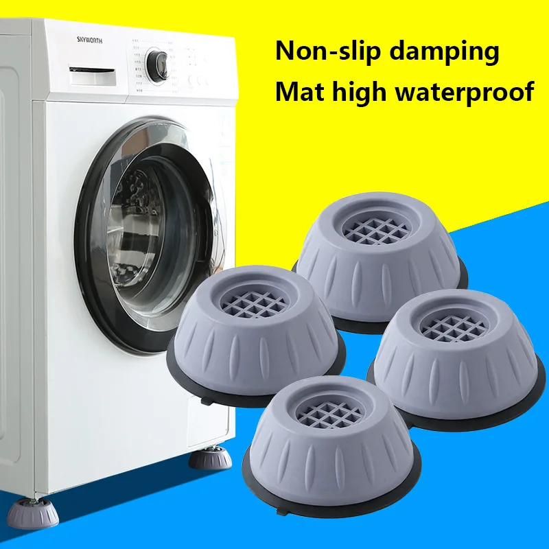 4x Anti-Vibration Pads Washing Machine Rubber Mat Fixed Base Dryer