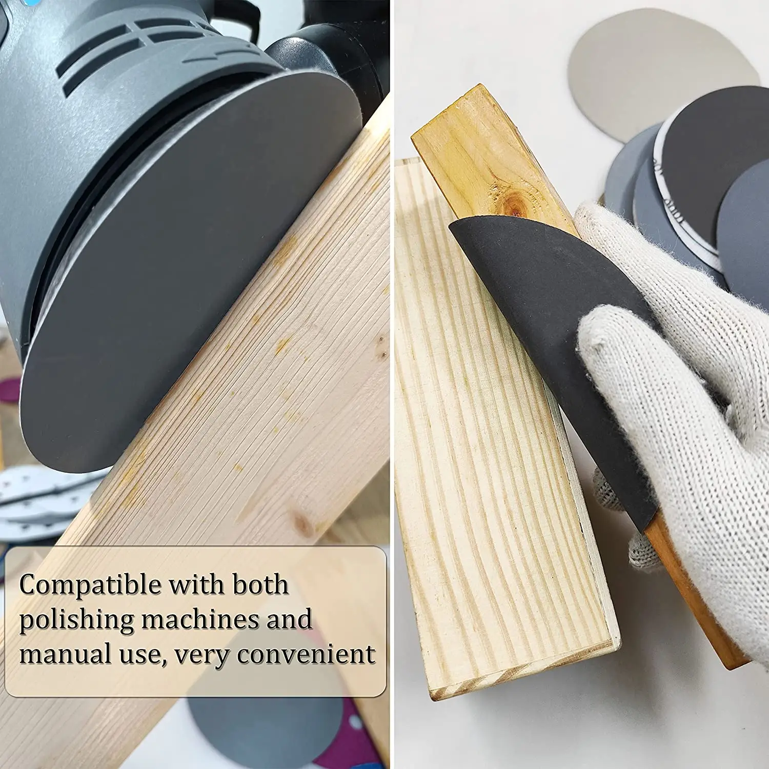 40PCS 5 Inch Wet & Dry Sanding Discs 800-5000 Grit Sandpaper Compatible Grinder Polishing Accessories for Auto Metal Wood sanding discs sandpaper set polish sand paper sandpaper tools mini sandpaper kit sander pads