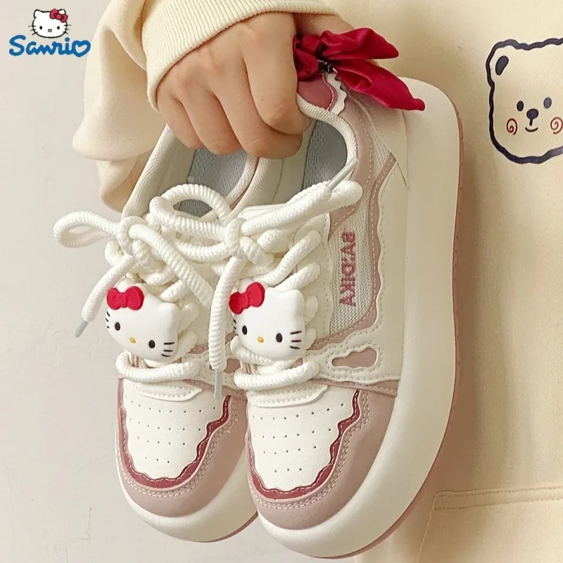 

Sanrio Hello Kitty Shoes Y2k Luxury Designer Sneakers Fashion Cartoon Women'S Sports Shoes 2023 Casual Sneaker Flat Board Shoe