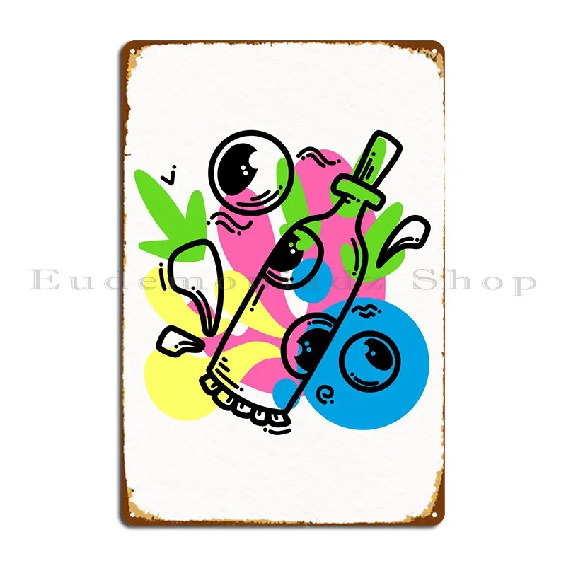 

Bottle Metal Sign Pub Mural Customize Design Wall Plaque Decoration Tin Sign Poster