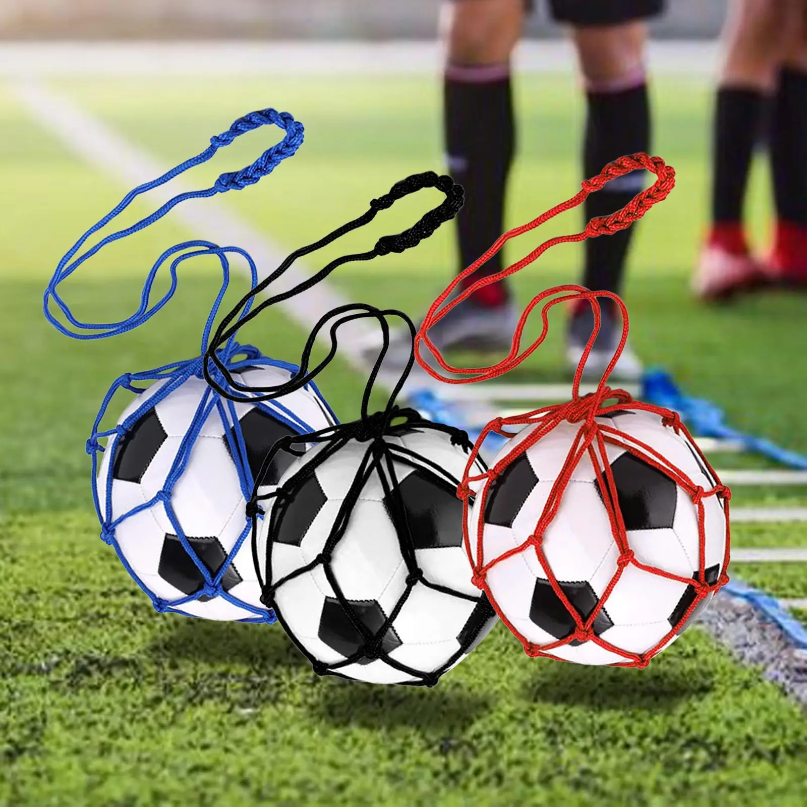 2pcs Soccer Kick Trainer Playground 2 Colors Training Net Ball Pump Needle