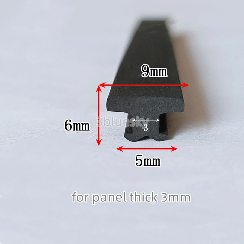 Edge Enchoser Shield para Frameless Glass, Painel De Metal Board, Preto