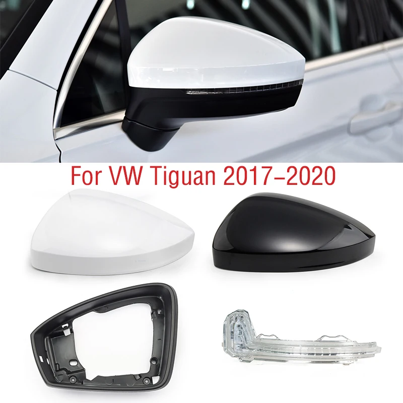 Für VW Tiguan 2017 2018 2019 2020 Auto Flügel Tür Seite Spiegel Abdeckung Deckel Kappe Rückspiegel Rahmen Glas Objektiv blinker Licht – Detail 3