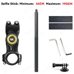 Motorcycle & Bicycle Handlebar Selfie Stick Mount - Motocycle