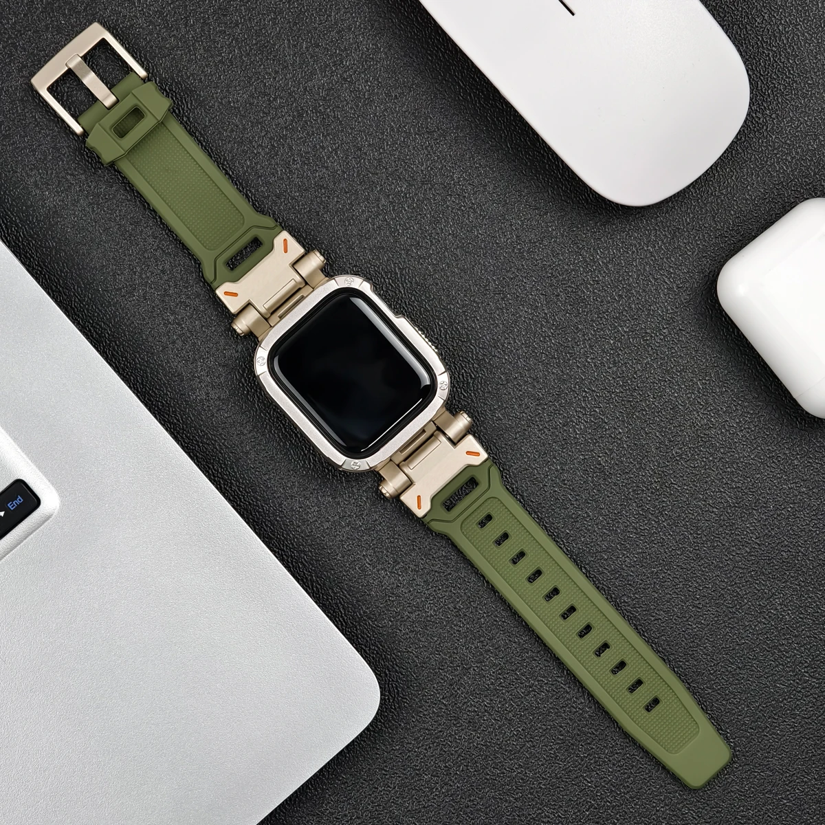 Premium TPU Case & Silicone Strap for Apple Watch - Ultra Protection Series