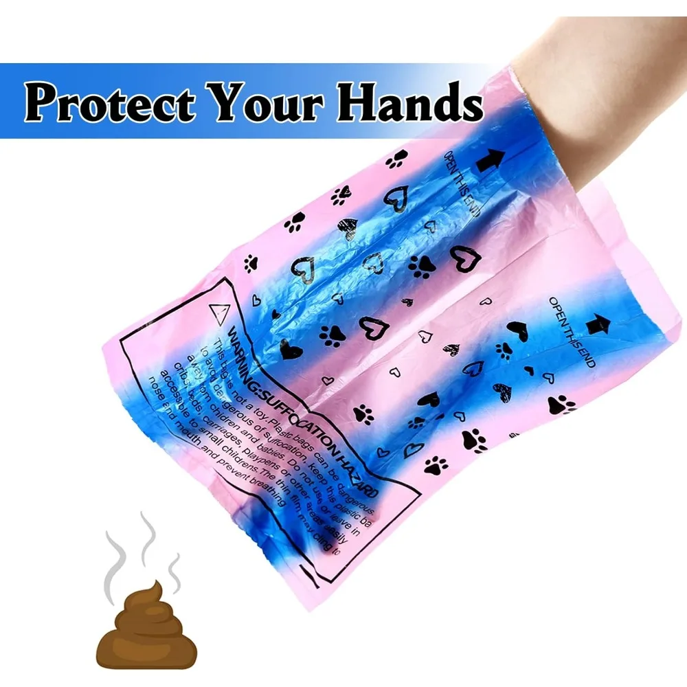 Dog Poop Bags Rolls Leak-Proof with Dispenser – 450 Count