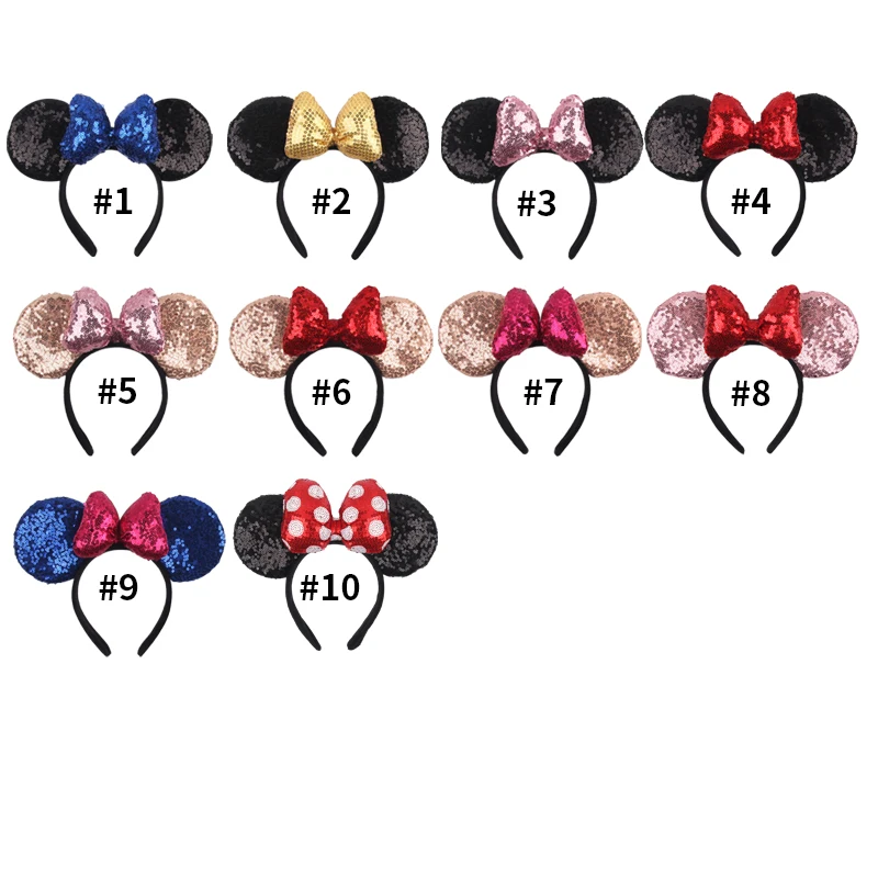 1 Stück klassisches Haarband mit Mausohren für Mädchen und Kinder, 10,2 cm, gepunktete Schleife, Haarband für Urlaub, Party, Reisen, DIY-Haar-Accessoires – Detail 18