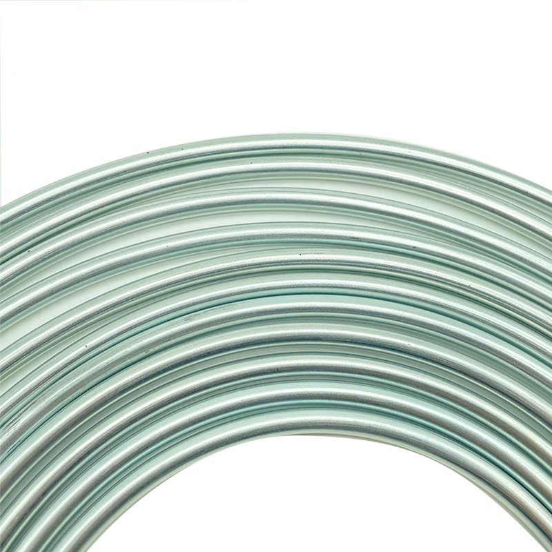 Brake Pipe Hose 3/16" 1/4" 5/16" OD x 25ft 7.62m Silver Plated Zinc Car Brake Line Hose Roll Tube Coil Corrosion Proofing