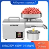 LBT01T Stainless Steel Oil Press Machine Automatic Home/Commercial Oil Maker for Avocado Coconut Castor Flax Peanut Sunflower 1