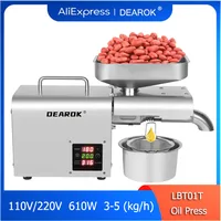 LBT01T Stainless Steel Oil Press Machine Automatic Home/Commercial Oil Maker for Avocado Coconut Castor Flax Peanut Sunflower 1