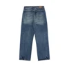 Second Order Washed Jeans Vintage Streetwear 13oz Selvedge Denim Pants For Men 5