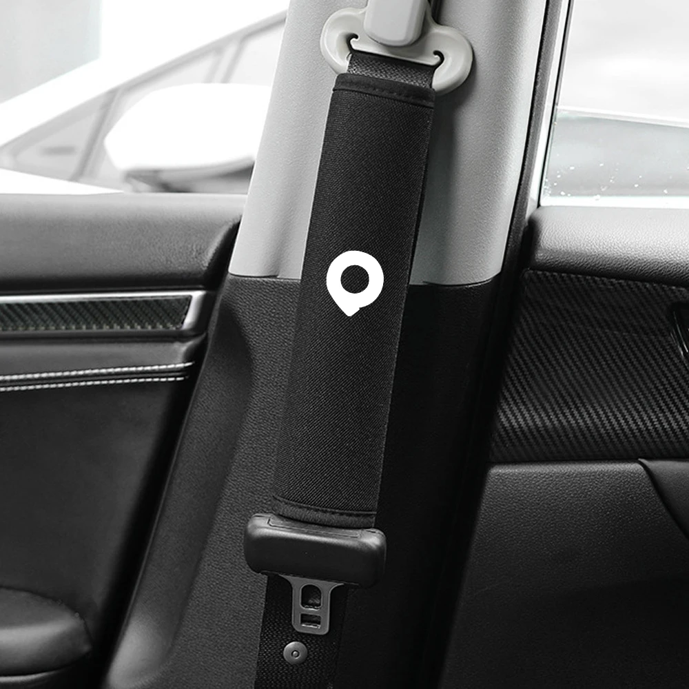 Car Seat Belt Pads Cover For Great Wall GWM Poer P11 P12 Ute Pickup Cannon Ruman Sucan Auto Interior Accessories