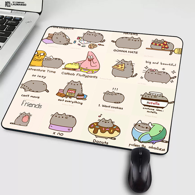 Cat Cartoon Mouse Pad Anime Mausepad PC Gamer Cabinet Tapis De Souris Varmilo Keyboard Gaming Accessories Laptop Mousepad