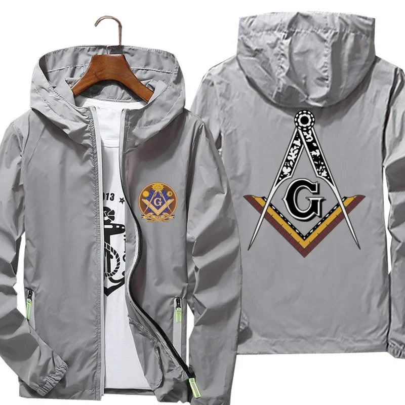 Mason Masonic Freemasonry Square And Compass Jacket Men Women Sun protection jacket Windbreaker Reflective Coat Fashion Clothing 3