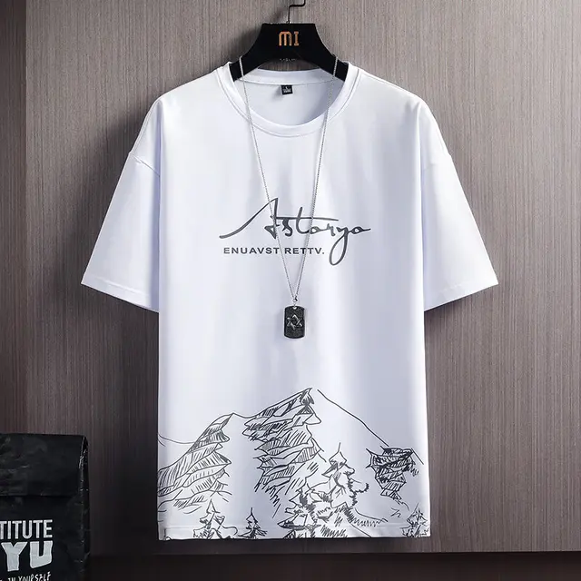 Summer Tracksuit Mens T-shirt + Sports Shorts Set Jogger 2022 Fashion Casual T-shirt Mens Set Harajuku Printed Male Sport Suit 5