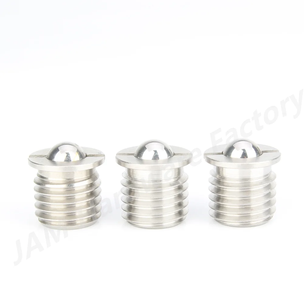 MJ413 M5/6/8/10/12/16 1pcs Index Bolt For Locating Carbon/Stainless Steel Spring Indexing Plunger Thread Flanged Ball Plungers