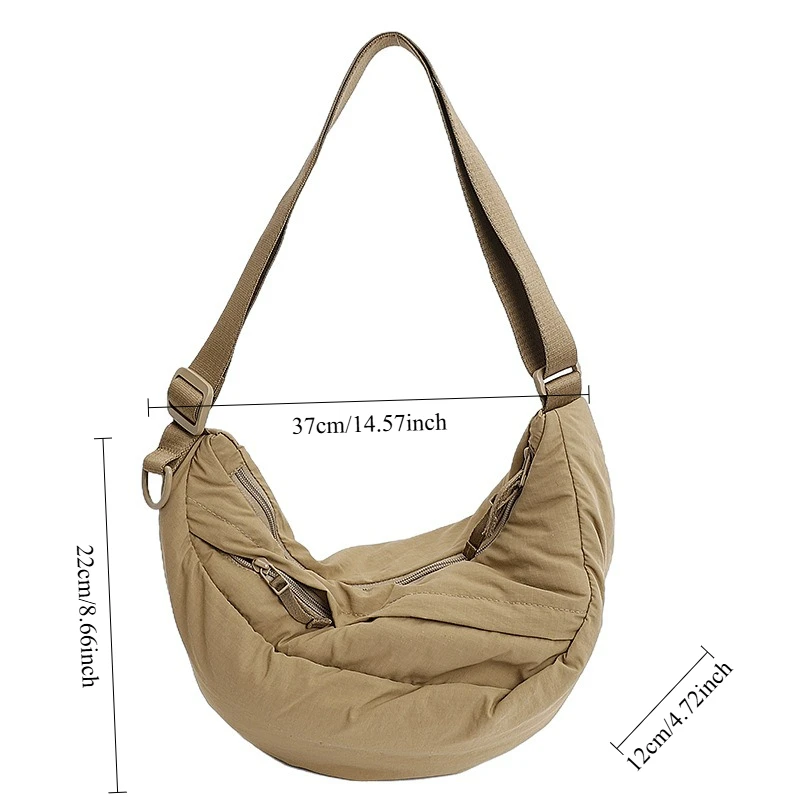 Borsa hobo semplice e versatile Una elegante borsa a tracolla casual che una borsa a tracolla adatta alla moda e leggera - immagine 6