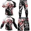 New MMA Men Rashguard Jiu Jitsu T Shirts+Pant Suit BJJ Muay Thai Boxing Sports Sweater Shorts Gym Kickboxing Rash Guard Jerseys 1