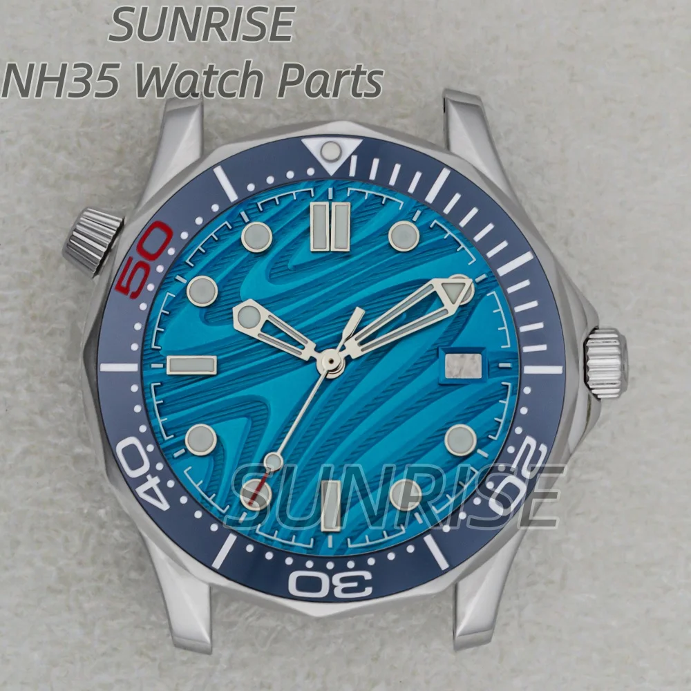 41mm Waterproof Watch Case with Stainless Steel Band & Transparent Back