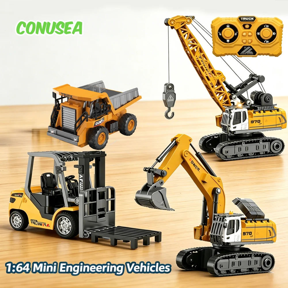 Mini grue télécommandée 1:64 2.4GHz - Jouet RC