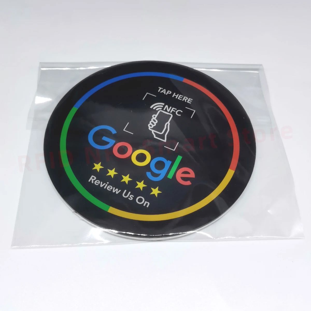 

Google Reviews NFC Desktop Stickers Acrylic Material 13.56MHz RFID NT/AG213 Chip 144Bytes NFC Google Review Stand Display Plate