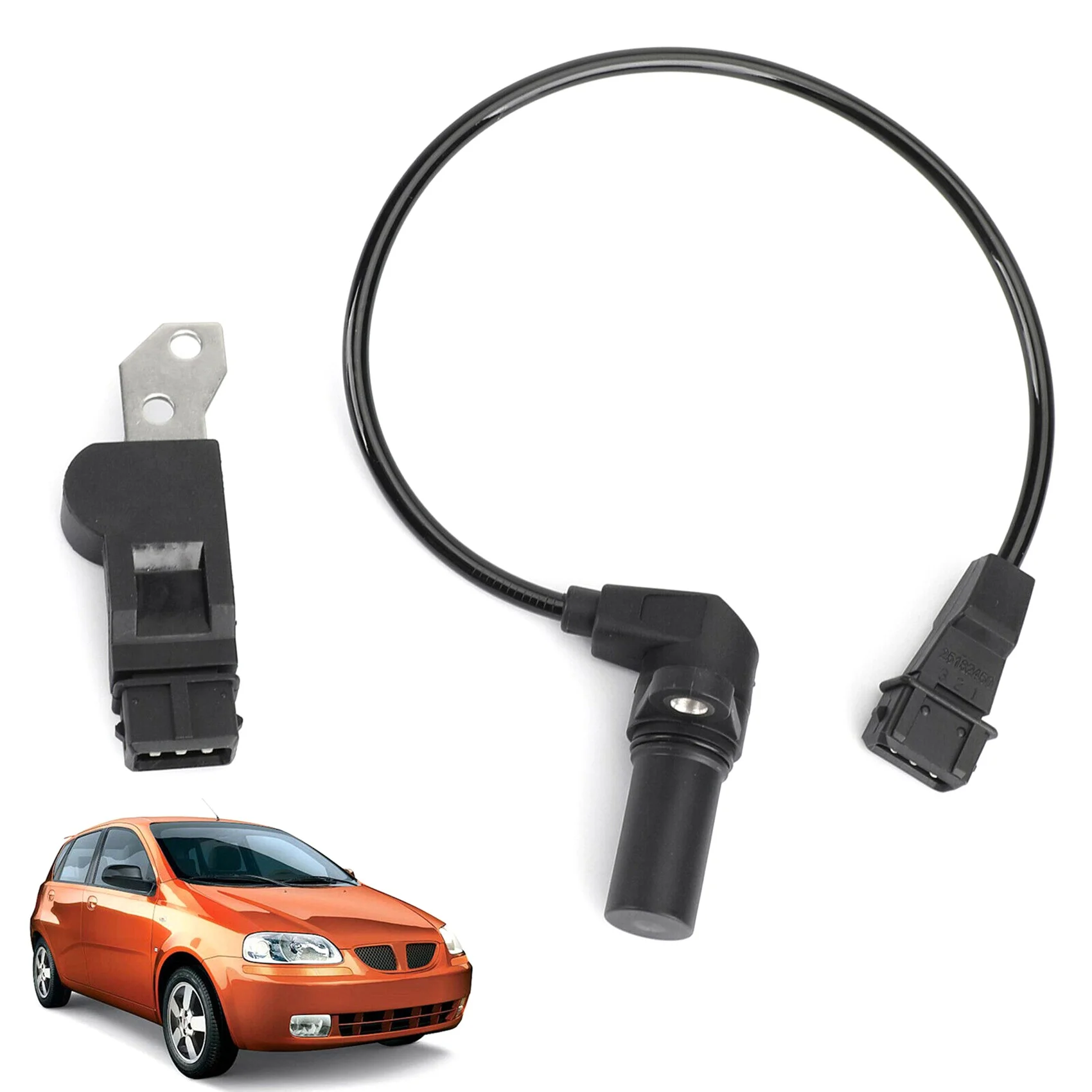 Camshaft&Crankshaft Position Sensors 2Pcs Fits for Chevrolet Aveo Cruze Kalos Optra Tacuma 96253544 96253542