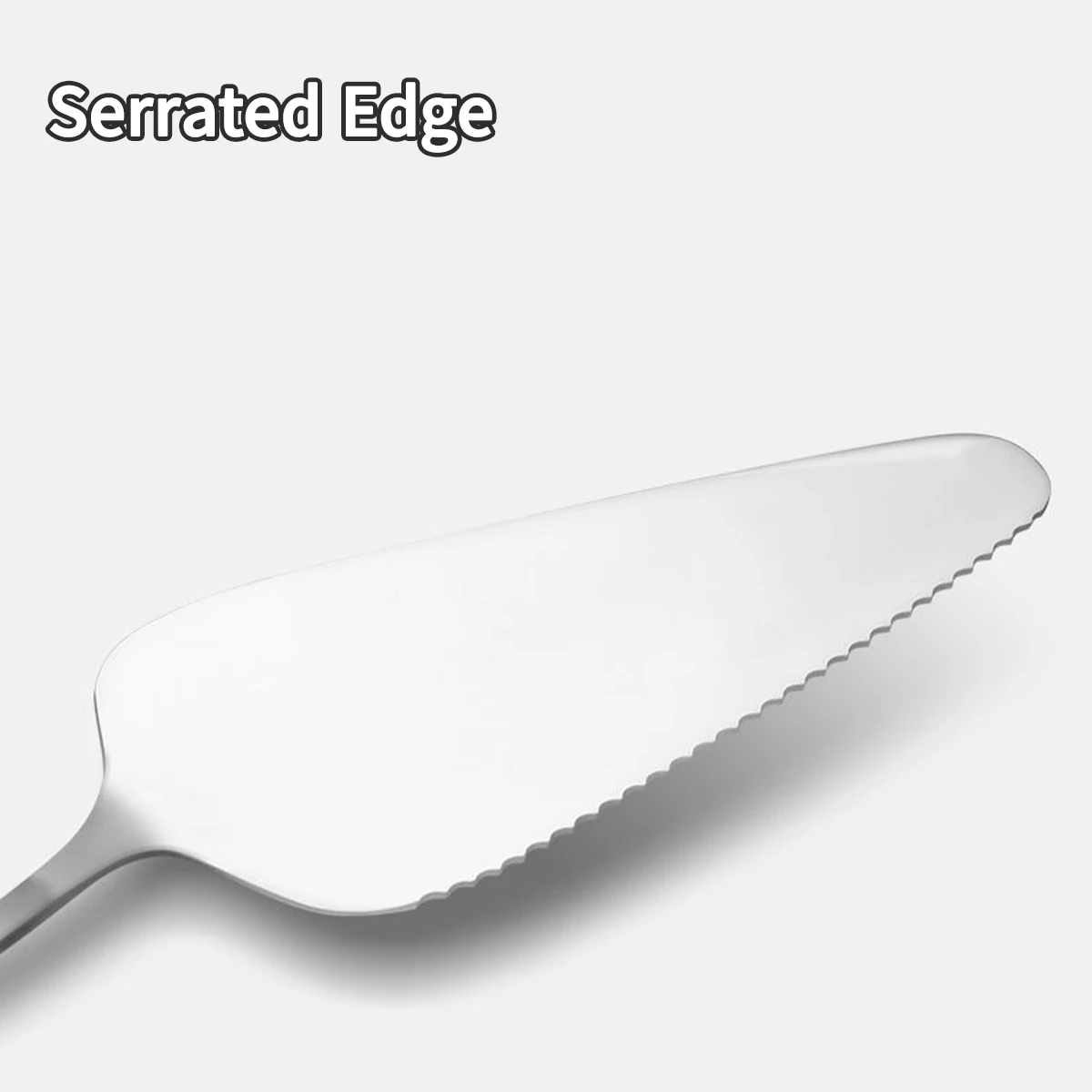 Pizza Shovel Serrated Edge Pie Cake Spatula 304 Stainless Steel Pastry Spatulas Kitchen Tool Baking Server Blade Cutter