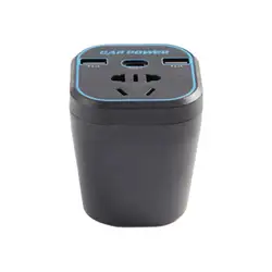 Multifunctional Car Charger with 220V Inverter & Fast Charging Type - C, 200W Capacity (B)