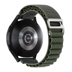 Alpine Loop Nylon Strap Belt for Smartwatches - Available in 18mm, 20mm, 22mm Sizes (Green)