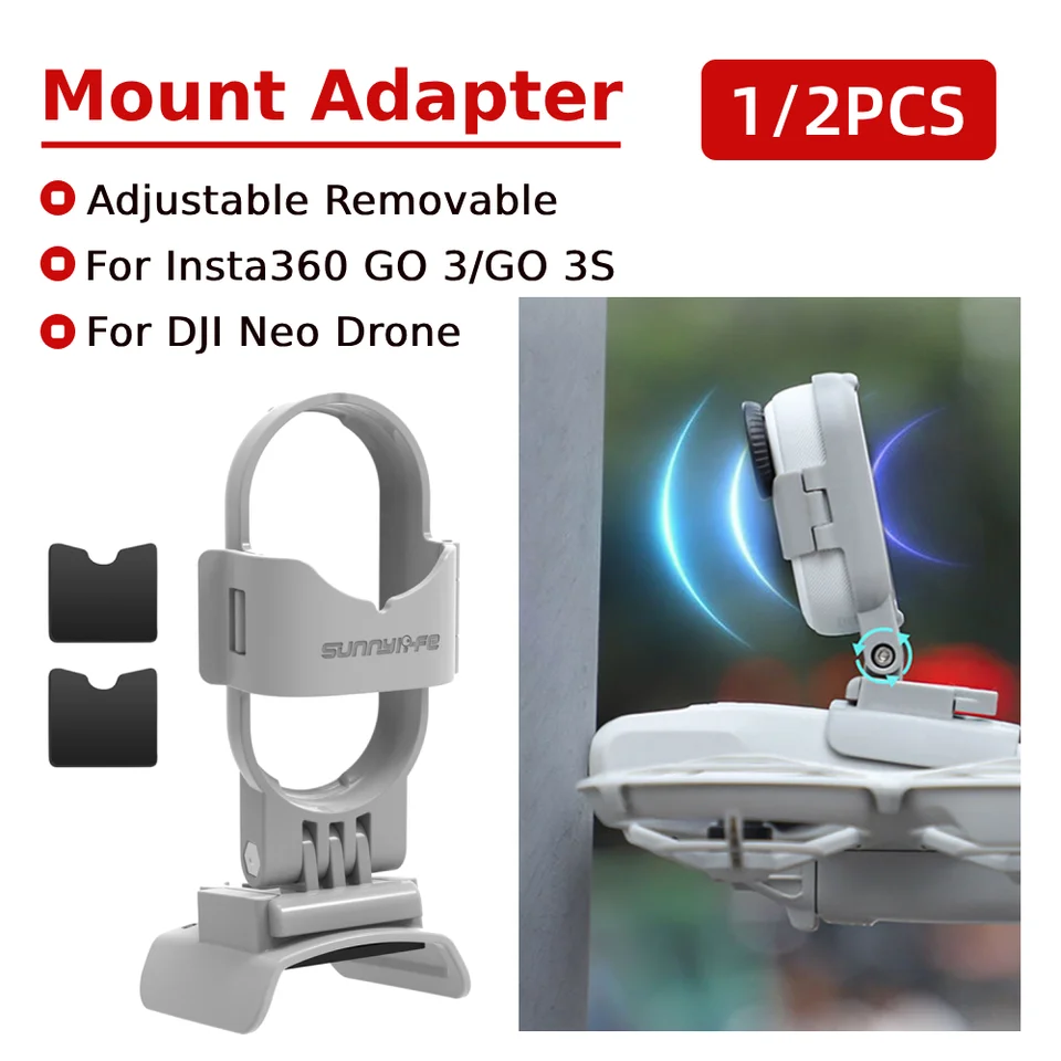 Adjustable Gimbal Mount Adapter for Insta360 and DJI Drones