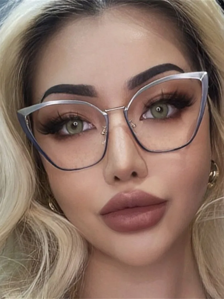 LuxuryDesignerSunglassesWomensCatEyeMetalGlassesFramesCool