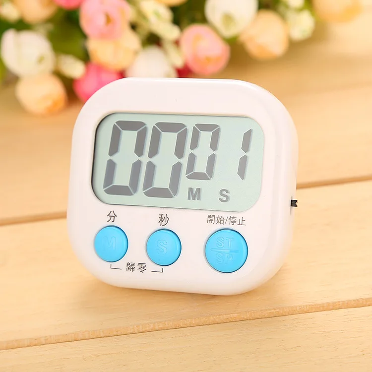 Large LCD Digital Kitchen Cooking Timer Count Down Alarm Small Timers Clock  G6