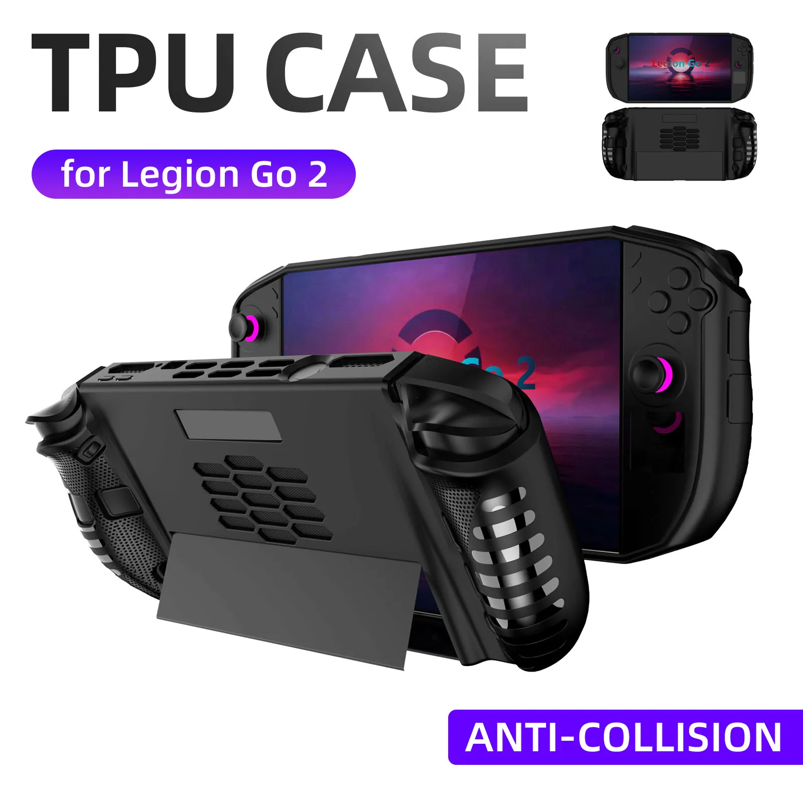 Lenovo Legion Go 2 Shockproof Protective TPU Case, Anti-Slip Ergonomic Grip Protective Cover. 15 Lenovo Legion Go 2 Shockproof Protective TPU Case, Anti-Slip Ergonomic Grip Protective Cover. 1
