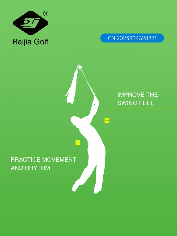 BAIJIAGolf Swing Trainer Golf Swing Training Ribbon Stick Golf Whip Stick Sound Practice To Improve Swing Speed Golf Accessories 5