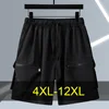 Summer Cargo Shorts Men 12XL Plus Size Shorts Fashion Casual Short Pants Male Summer Elastic Waist Shorts Big Size 12XL 1